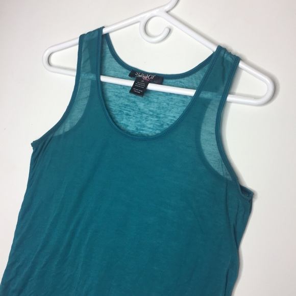 Sugar Rush Medium Teal Tank Top - Picture 2 of 4